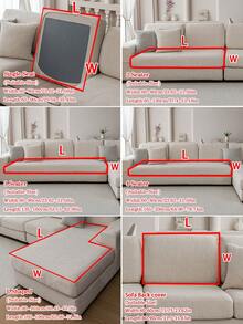 1 Vỏ bọc đệm ghế sofa chống trượt bằng vải Jacquard sang trọng, mềm mại và thân thiện với da, thân thiện với thú cưng, vỏ bọc ghế sofa chống trầy xước, phù hợp với ghế sofa kết hợp hình chữ L và ghế sofa 1/2/3/4 chỗ ngồi (bán riêng lẻ), đa năng cho mọi mùa - Màu be - Xem 6