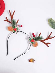 1件万圣节趣味氛围3D头箍，玫瑰花3D蝙蝠造型派对头箍，发饰，节日配饰，发带，发箍，女士发箍，秋季服装，万圣节服装，节日必备美妆家居卧室装饰 - 彩色 - 查看 6