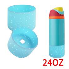 1个硅胶杯套 - 防滑保护水瓶套，适用于14/16盎司、24盎司、32盎司、40盎司水瓶，是节日派对、礼品和家居装饰的理想之选 - 杯子配件 - 彩色 - 查看 23