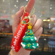 1pc Christmas Tree Keychain, Cartoon Pendant Bag Charm, Creative Keychain, Couples/Car Key Chain, Christmas Gift, Cartoon Couples Gift - Multicolor - View 8