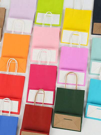 Green Paper Gift Bag, Minimalist Solid Gift Wrapping Bag For Party, Gift Bag, Modern Paper Gift Wrapping Bag For Party, Dark Green Kraft Paper Shopping Bag With Thick Square Bottom, Ideal For Saudi National Day, Shopping