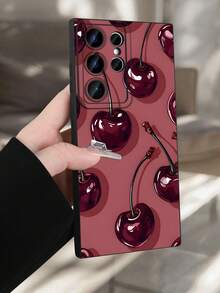 GALLAPLE Cute Cherry-Patterned Phone Case, Stylish And Beautiful Design, Shockproof Back Cover, Perfect For Teens And Young Adults,Compatible With Samsung Galaxy S25Ultra/S25Plus/S25EDGE/S25/S24Ultra/S24/S23Ultra/S23/S22Ultra/S22 Case - 白色 - 查看 7