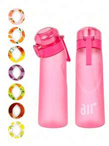 1pc Water Bottle With Fragrance Capsule, Contains 1 Random Scented Capsule, 0 Sugar 0 Calorie, With Straw, Suitable For Outdoor Sports, Leak-Proof Design, Applicable For Gym, Running, Sports Etc. - (Fragrance Capsule Only Improves Olfaction, Does Not Change Taste) Will Not Change The Taste Of Water, Only Makes The Water Smell More Fragrant. - Multicolor - View 19