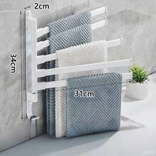 Foldable Bathroom Towel Rack, Drill-Free Installation, Suitable For Washstands, Toilets And Bathrooms, Simple And Practical - Multicolor - View 16
