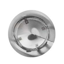 Tapa de chimenea redonda de acero inoxidable con parte superior cónica y malla, para escape de chimenea y protección contra la lluvia en el techo, para tubo de estufa exterior, fácil instalación. - Plateado - Ver 2