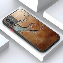 Custodia per telefono con motivo arrugginito in stile vintage industriale, cover di lusso compatibile con 16, 15, 14, 12, 13, 11 Pro, XR, XS, personalizzata con stampa, compatibile con 17, 17 Pro, 17 Pro Max - Nero4 - Visualizzare 9