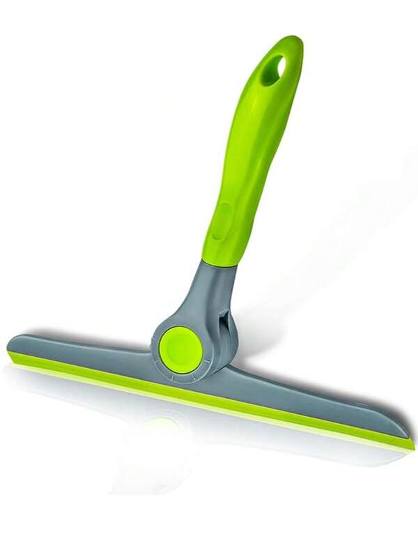 DSV Standard 10" schwere Ausführung grüne, graue Fensterreinigungsgummilippe, Handhaltegriff Gummilippe für Glastüren, Fenster, Autoscheiben und mehr