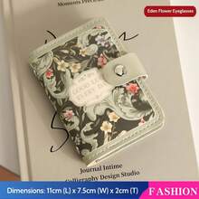 1pc Card Storage Bag, ID Storage Book, Floral Oil Painting Card Holder, PU Material, Suitable For Storing Bank Cards, Access Cards, ID Cards, Waterproof Material, Large Capacity Card Storage.