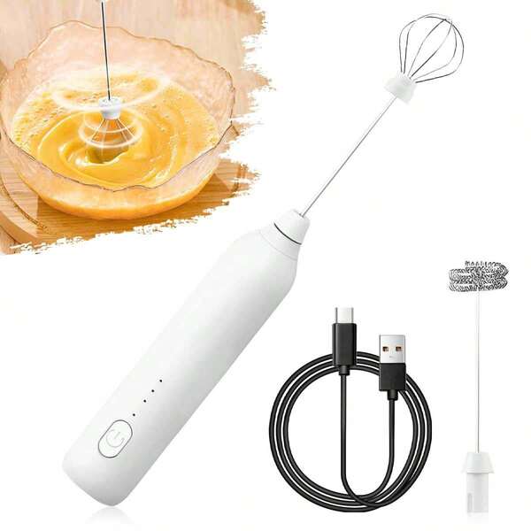 Handheld Electric Milk Frother And Egg Beater, Coffee Blender, Home Baking & Coffee Stirrer, Mini Foam Maker For Milk Frothing