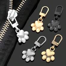 5/10/20pcs Dog Paw Metal Zipper Pulls, DIY Replacement Keychain Suitable For Luggage, Wallets, Jackets, Backpacks, Etc. - Multicolor - View 12