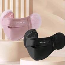 1pc Winter Warm Mouth & Ear Cover Mask For Women, High-Quality Windproof Cold-Proof Fleece Ear Warmer Cycling Face Mask