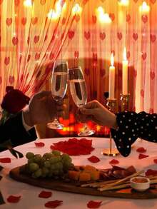 1 chiếc rèm dây hình trái tim cho ngày Valentine, rèm hạt cườm hình trái tim, rèm trang trí ngăn phòng, rèm treo cửa ra vào, trang trí tiệc Valentine, trang trí trái tim bằng chỉ lụa, thích hợp cho trang trí phông nền ngày Valentine và đám cưới. - Nhiều màu - Xem 8