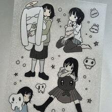 1pc - 2025 New Arrival - Japanese Aesthetic Glitter Stickers - Manga Y2K Cute Girl - Phone, Tablet, Laptop Stickers - Guitar Boy Stickers - Scrapbooking Materials - DIY Collage - Home Decor - Water Bottle, Luggage, Skateboard DIY Stickers - Wall Decor - Stitch Toys, Travel Toys, Classroom Fidget Toys, Mini Stuff, Bath Toys, Christmas Stationery, Stress Ball - Birthday Gift, Christmas Gift, Christmas Eve Gift, Perfect Gift, Gifts, Toys, Games - Multicolor - View 6