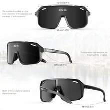 SCVCN Cycling Glasses, Mountain Bike, Road Bike, Racing Gear, Unisex Outdoor Sports Glasses, Cycling, Hiking, Driving, Golf Accessories, Travel, Camping Glasses, Street Photography, Decorative Glasses - 彩色 - 查看 7