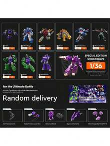 BLOKEES Transformers Galaxy Series 04 Second Wave Model Kit, Collectible Posable Action Figure Assembly Set | Adult Toy Gift - 1 Box (random Style) - View 10