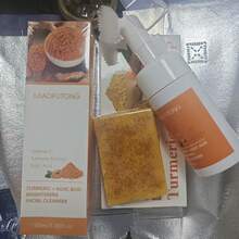 This 4-Piece Turmeric Cleansing Set Includes 30 Cleansing Wipes And A Bottle Of Turmeric Cleansing Mousse. Deeply Cleans And Moisturizes With A Generous Dose Of Curcumin, Vitamin E, And Rose Extract. This Naturally Gentle Formula Is Suitable For Both Face And Body. - Màu vàng - Xem 15