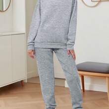 Women's Autumn And Winter Sportswear Long-Sleeved Pullover Sweatshirt With Casual Trouser Suits, Tracksuit, Track Suits Women Two Piece, Tracksuits, Sweat Suits Women Two Piece, Women Two Piece Outfits, Tracksuits Sets For Ladies, Winter Clothes For Women, Track Suits Sets For Women, Two Piece Outfits For Women, Sweatpants Women, Sweat Suits For Women, Co Ord Sets Women Clothes, Plus Size Two Piece Outfits, Tracksuits For Women, Black Tracksuit Women, Winter Sets For Women, - 杏色 - 查看 2