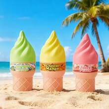 100ml Ice Cream Shap Fragrance, Women's Fragrance, Limited Edition Aromatherapy Indoor, Outdoor Air Freshener Fragrance, With Long-Lasting Natural Freshness And Charming Essentials, Release The Elegant Geneiro Vanilla Coconut Blossom Fruity Citrus Wood Aquatic Ocean Sea Scent, Suitable For Dates, Parties, Parties, Travel, Vacations, Families, Hotels, Offices, Ideal Christmas Gifts For Family, Relatives And Friends