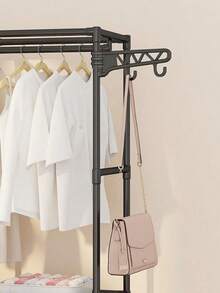 1pc Multifunctional Floor Standing Wardrobe, Coat Rack, Storage Shelf, Shoe Rack, Sturdy, Fashionable, Easy To Assemble And Disassemble, Portable, Suitable For Bedroom, Living Room, Office, Study Room, Holiday Gift, Christmas Gift, Children's Gift - Multicolor - View 9