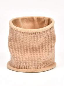 1pc Men's Simple & Convenient Knitted Neck Warmer, Soft & Stretchy Warm & Comfortable Scarf, Suitable For Winter Daily Outdoor Activities, Hiking