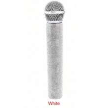 1pc Simulation Rhinestone Microphone Props, Home Bar Brilliant Mic Props Decorative Ornaments Party Favor, Speaking Practice Props