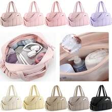 Large Capacity Gym Bag , Duffle Bag For Travel With Wet Pocket, Lightweight Carry On Weekender Duffel,  Multi-Compartments Shoulder Bag,  Water Resistant Handbag - 綠色 - 查看 3