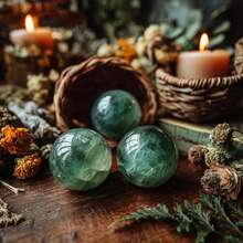 1pc AAAA+ Quality Polished Green Fluorite Ball | Crystal | Crystal Collection | Halloween Decor | Birthday Gift | Christmas Decor | Christmas Gift | Scene Decor | Gift For Her | Polished | For Jewelry Making | Bulk, Party Decor, Holiday Decor, Polished Gemstone, Decor, Natural Stone, Handmade Gem, Crystal Ball, Fluorite Ball, Gift Shopper, Holiday Buyer - Green - View 2