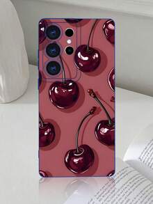 GALLAPLE Cute Cherry-Patterned Phone Case, Stylish And Beautiful Design, Shockproof Back Cover, Perfect For Teens And Young Adults,Compatible With Samsung Galaxy S25Ultra/S25Plus/S25EDGE/S25/S24Ultra/S24/S23Ultra/S23/S22Ultra/S22 Case - 白色 - 查看 11