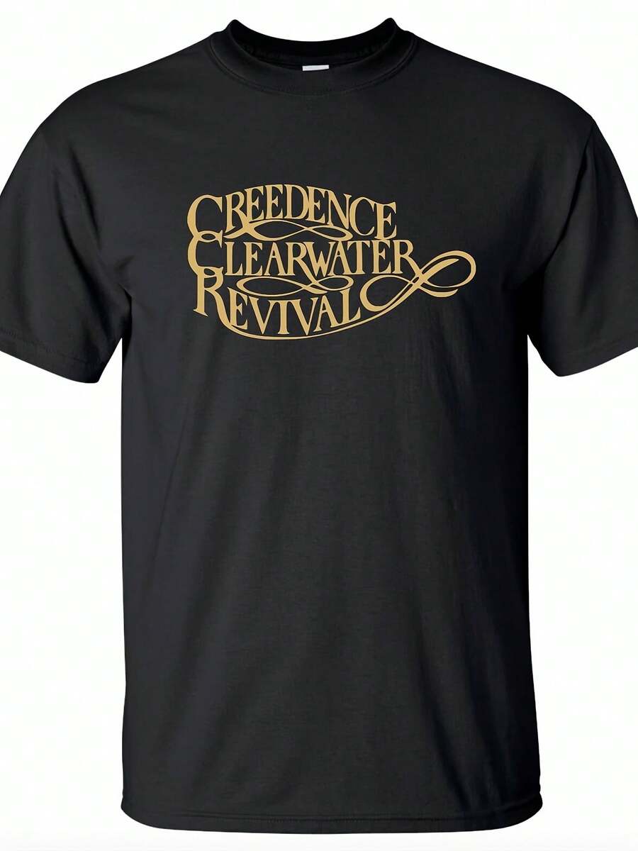 CCR Creedence Clearwater Revival T-Shirt American Rock Band 60's Logo Unisex UK - Style 15 - View 1