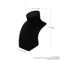 Oirlv 全黑珠寶櫃檯展示道具套組，適用於項鍊、耳環、戒指及其他珠寶展示櫃收納與整理套組 - 黑色 - 查看 11