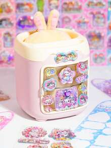 3D Stereo Modeling Shake Stickers, Shake-To-Relieve-Stress Stickers For Decorating Planners And Phone Cases. 3D Cute Candy-Style Stickers, 3D Cartoon Stickers, 3D Stickers For Valentine's Day Party Series, Student Rewards