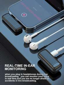 SIYAA 专业无线领夹式麦克风，具备自动配对技术、24小时充电盒和双重降噪功能 | 即插即用领夹式麦克风，兼容和PC，非常适合采访、ASMR、在线课程、Vlog、直播等应用场景。 - Lightning - 查看 10