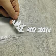 1pc SC MOTO GN Ride Or Die Motorcycle Helmet Decal - Waterproof Vinyl Sticker With Red & White Lettering, Matte Finish, Self-Adhesive For Motorcycle Helmets, Tank Tops, Scooters, Road Bikes - Scratch Cover-Up Decoration, Vibrant Colors, Motorcycle Accessories, Motorcycle Stickers, Outdoor Sports Gear, Bold Graphic Design, Durable Adhesive, Decals, Vinyl Stickers, Stickers For Vehicles, Car Decals