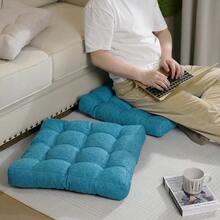 Floor Pillow Seating Cushions For Adults Set Of 2 Sitting Large Square Pillow Memory Foam 20 X 20 X 4 Inch Teal