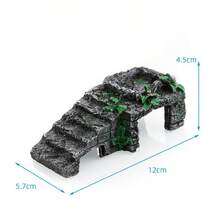 Reptile Rock Hideaway, Lizard Fence, Turtle Climbing Platform, Gecko & Snake Shelter, Habitat, Suitable For Breeding Enclosure And Aquarium Decor