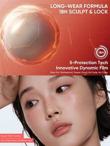 JUDYDOLL Quick-Fix Contour Duo 二合一高光阴影棒，轻松塑形，适合初学者，自然晕染，质地轻盈，持久 18 小时，打造完美光泽妆效 - 01 Soft Pink + Cool Grey Brown - 查看 9