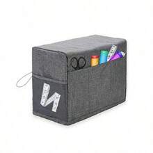 1pc Sewing Machine Cover,Dustproof & Waterproof,Pockets To Hold Sewing Supplies,Ruggedizing Dust Cover With Convenient Side Pockets, Sturdy Handle For Most Standard Machines (L46xW21xH32cm).,Kitchen Decor,Household Items - Multicolor - View 8