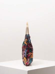 女士手提包、碎花包、亮片包、新娘派对包、舞会礼服包、舞会礼服配饰、婚礼用品、优雅女士手提包、女士圣诞礼物、情人节礼物（图案随机） - 彩色 - 查看 5