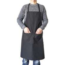 12 delantales lisos con 2 bolsillos - Delantal unisex comercial, lavable a máquina, ajustable, para hombres y mujeres, para camarera, resistente a las gotas de agua, para cocina, barbacoa, chef, camarero, restaurante, pintura y manualidades. - Negro - Ver 8