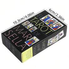 马赛塔罗牌（EL TAROT MARSELLA），一套78张塔罗牌的西班牙版本，适合初学者和爱好者。它可用于占卜和预测、精神之旅和命运探索，也是万圣节、圣诞节和生日的理想礼物。 - 彩色 - 查看 3