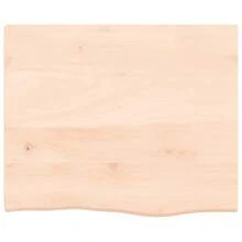 Estantería de pared Larryhot 60x50x2 cm madera maciza de roble sin tratar, Adaptable a múltiples estancias (entrada, baño, despacho), estructura robusta, fácil de montar, ideal para almacenaje y decoración - Marrón - Ver 4