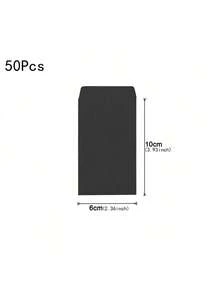 50 Bolsas de papel kraft mini sobre tarjetas de invitación de boda, tarjetas de saludo y bolsas de regalo, Navidad - Multicolor - Ver 17