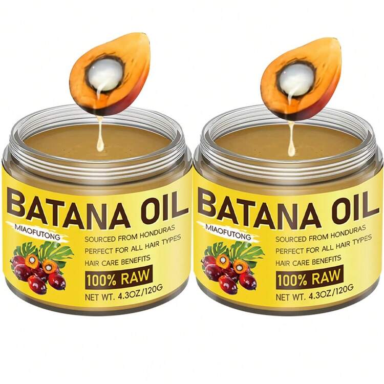 2-Pack Authentic Batana Oil - 4.3 Oz Per Bottle. This Pure Honduran Palo De Bálsamo Oil Is Rich In Botanical Extracts, Helping To Strengthen Roots, Eliminate Split Ends, And Provide Long-Lasting Frizz Control. The Lightweight, Non-Greasy Formula Nourishes Hair, Improves Curl, And Leaves Hair Thicker, Stronger, And Healthier. Suitable For Both Men And Women. - Yellow - View 8