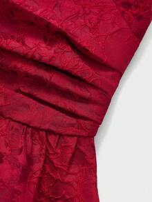 Elegant Romantic Backless Long Dress, Suitable For Party, Valentine's Day, Christmas - Red - View 10