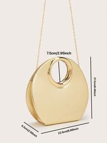 Túi xách nữ thanh lịch, túi cầm tay dây xích tối giản, túi dự tiệc/dạ hội sang trọng nhẹ nhàng, món quà sinh nhật hoàn hảo cho bạn gái, phù hợp cho tiệc tùng, đám cưới, dạ hội, tiệc gala - có thể phối cùng váy dự tiệc, váy dạ hội và váy đính sequin. - Xem 8