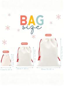 Sac de Crăciun personalizat cu nume personalizat, cu zână cu prune de zahăr, balerină, spărgător de nuci, ciorap de Crăciun vesel, decorațiune de Crăciun, cadou de familie, prieten, geantă de jucării, Crăciun, multifuncțional, durabil, ornamental, reutilizabil, rafinat, elegant - Multicolor - Vizualizare 9
