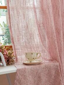 1 件几何图案提花薄纱窗帘，半遮光镂空豪华窗帘，降噪防紫外线，适用于客厅和卧室，圣诞装饰遮光窗帘 - 彩色 - 查看 1