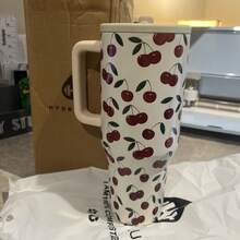 HYDRO-Jug Tumbler Water Bottle, Leak-Proof Travel Mug, Suitable For Coffee, Cold Drinks And Daily Use - 櫻桃 - 查看 2