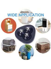 1/4个粘性耐磨承重小滑轮，万向轮，三种颜色可选，底部带静音脚轮，优质重型旋转轮 - 顺滑360°旋转脚轮，带三重滚珠轴承，静音耐磨，无需钻孔即可承重家用物品 - 彩色 - 查看 8