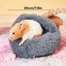 1 chiếc tổ ấm cho chuột Hamster, tổ, nơi trú ẩn bằng vải nhung và dày, tấm lót ấm, túi mật gấu vàng, tàu lượn - Nhiều màu - Xem 9